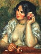 Pierre Renoir Gabrielle with a Rose oil